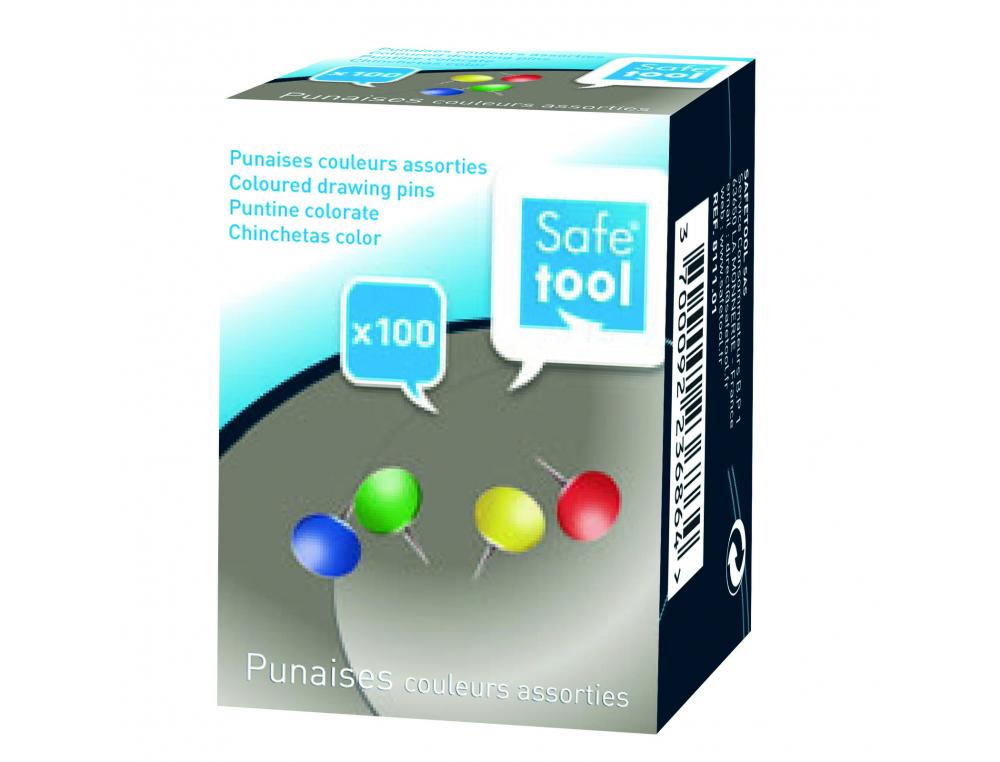 PUNAISE WONDAY LAITON TETE COLORIS ASSORTIS BOITE 100    UNITES