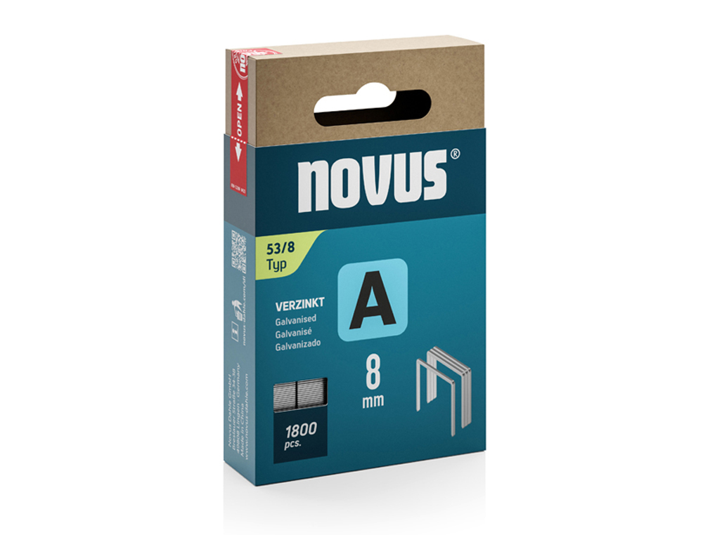 AGRAFES POUR CLOUEUR 53/8 NOVUS BOITE DE 2000