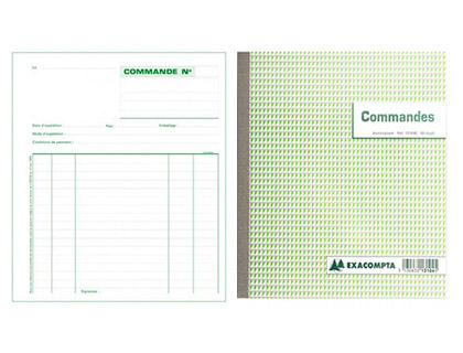 MANIFOLD AUTOCOPIANT EXACOMPTA COMMANDES A4 210X297MM FOLIOTAGE 50 DUPLIS