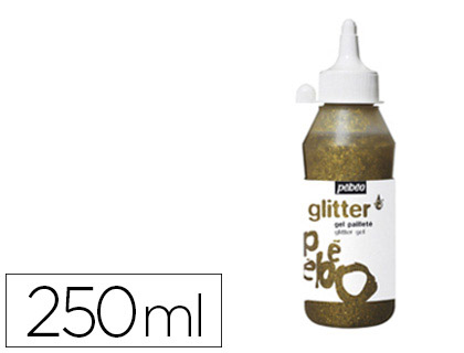 GEL PAILLET PBO TRANSPARENT TEINT COLORIS OR FLACON 250ML