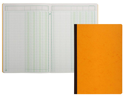 MANIFOLD COMPTABLE EXACOMPTA PIQU TTE PARESSEUSE 297X210MM VERTICAL 34 LIGNES 80 PAGES 6 COLONNES/PAGE