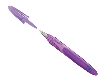 STYLO-PLUME BIC EASY CLIC CARTOUCHE CHARGEMENT LATRAL GRIP CAOUTCHOUC 4 COLORIS ASSORTIS