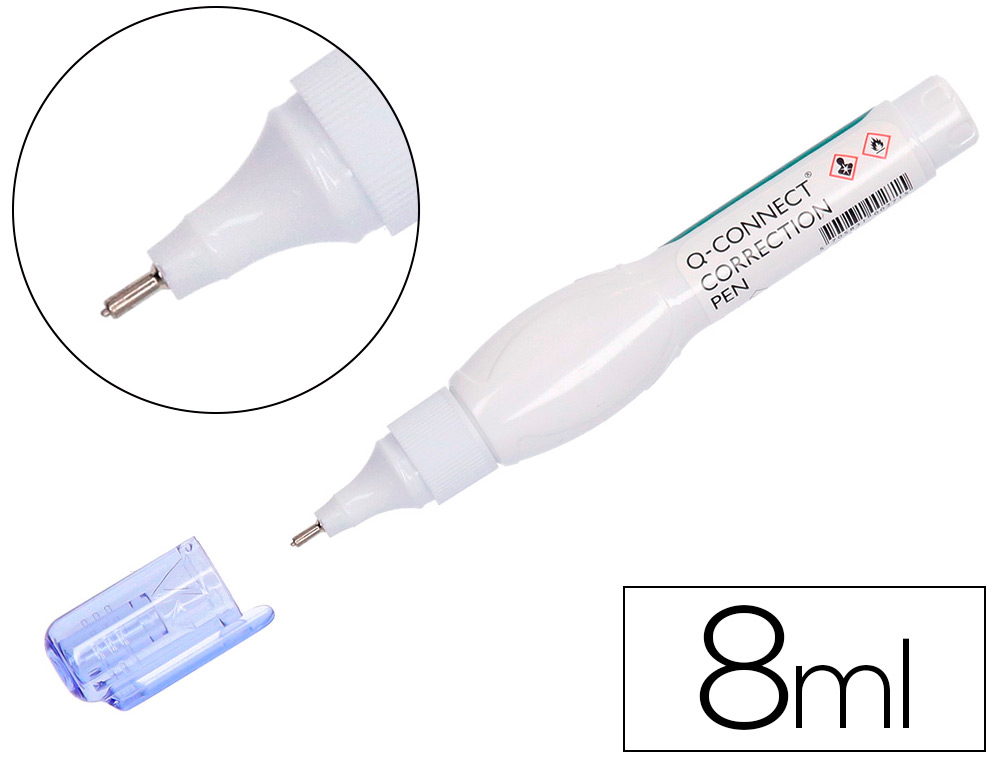 STYLO CORRECTEUR Q-CONNECT LARGEUR BILLE 0.5MM SCHAGE RAPIDE 8ML