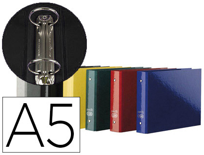 CLASSEUR OXFORD COLOR LIFE 2 ANNEAUX 25MM CARTE PELLICULE A5 245X165MM 8 COLORIS ASSORTIS