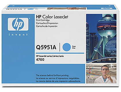 TONER LASER HP N.51A Q5951A COULEUR CYAN 10000P
