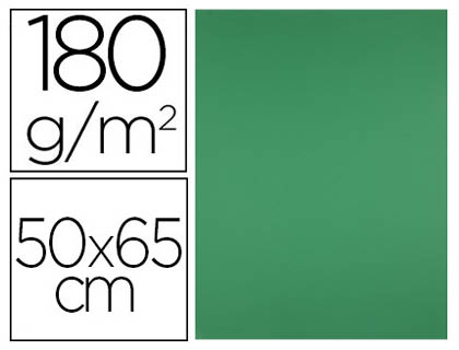 PAPIER CARTONNE LIDERPAPEL 50X65CM 180GR COLORIS VERT    NOEL