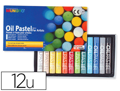 PASTEL HUILE MUNGYO 70MM PIGMENTATION EXTRA-FINE TEXTURE ONCTUEUSE POUVOIR COUVRANT DIAMTRE 18MM BOTE 12 UNITS