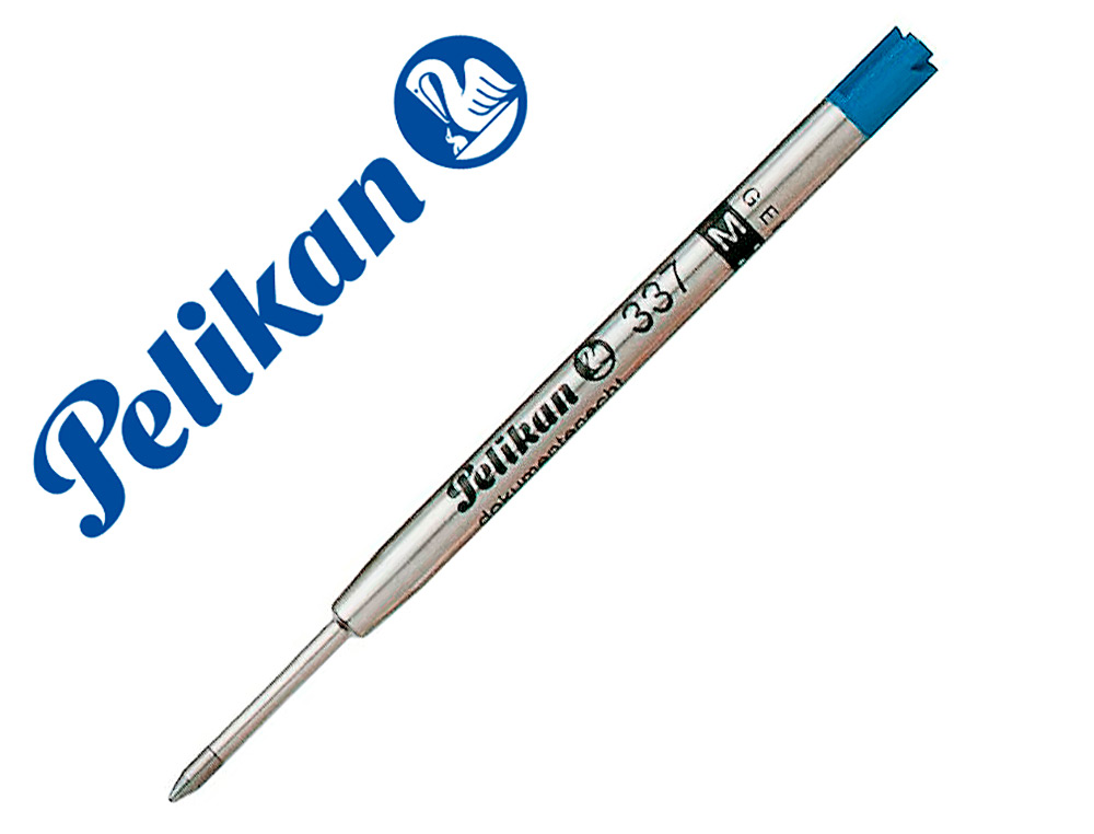 RECHARGE PELIKAN STYLO-BILLE MTAL LARGEUR MOYENNE COLORIS BLEU