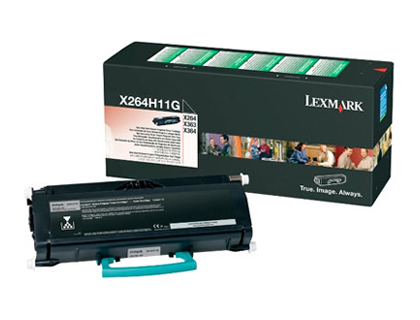 TONER LASER LEXMARK X264H11G POUR X264/X363/X364 COULEUR NOIR 9000P