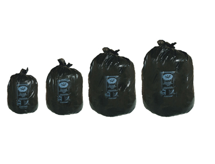 SAC POUBELLE FLEXITNE LIENS 16 MICRONS PLUS RSISTANT MULTICOUCHES TANCHIT TOTALE 50L COLORIS NOIR PAQUET 500U