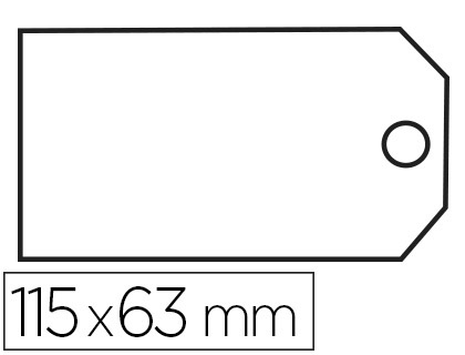 TIQUETTE AMRICAINE APLI AGIPA 63X115MM PR-IMPRIME FICELLE INDIVIDUELLE 250MM CARNET 10 UNITS