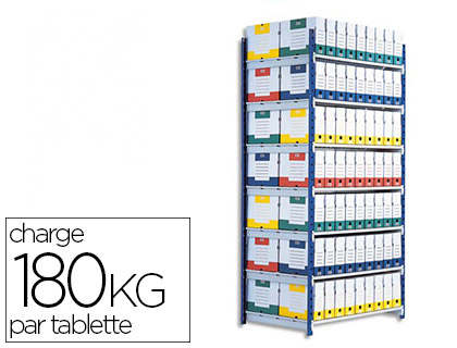 ÉTAGÈRE PAPERFLOW RANG'ÉCO LOT 2 TABLETTES SUPPLÉMENTAIRES 70CM