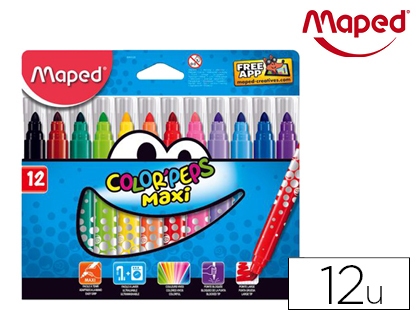 HYPERBURO  FEUTRE BIC KIDS COULEUR ERASE MAGIQUE COLORIAGE EFFAÇABLE ÉTUI  12 UNITÉS