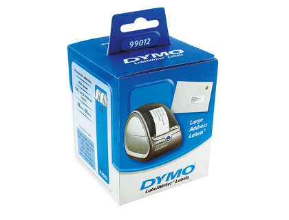 ROULEAU TIQUETTES DYMO LABEL WRITER 36X89MM 260 TIQUETTES 2 ROULEAUX SUPPORT PAPIER