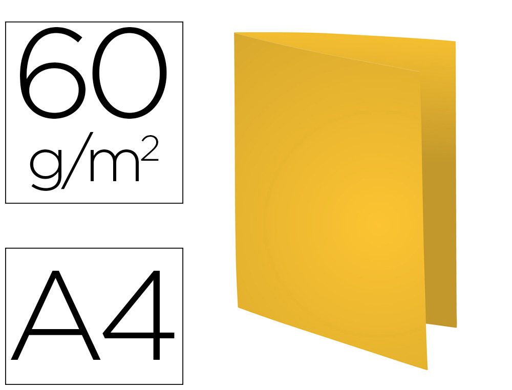 SOUS-CHEMISE EXACOMPTA SUPER 220X310MM 60G COLORIS JAUNE PACK 250 UNITS