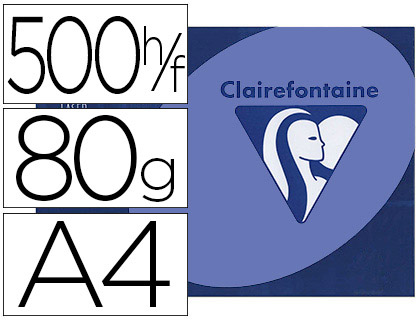 PAPIER COULEUR CLAIREFONTAINE TROPHE MULTIFONCTION A4 80G/M2 COULEURS VIVES LAVANDE PAQUET 500 FEUILLES