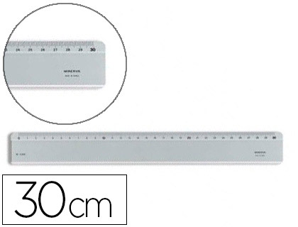 RGLE PLATE PLEXIGLAS GRADUE EN MM PHOTOGRAVURE BISEAU ANTI-REFLETS BORDS ANTI-TACHES BOSSELAGE ANTI-USURE 30CM