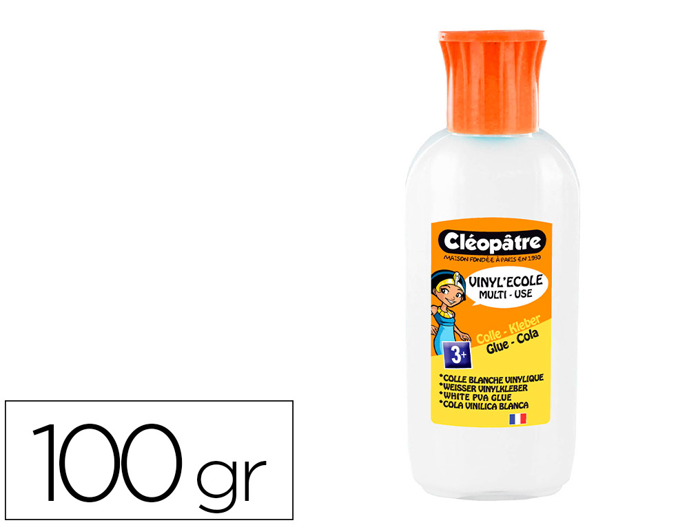 HYPERBURO  COLLE CLÉOPÂTRE ADHÉSIVE TRANSPARENTE FORTE FLACON 100G