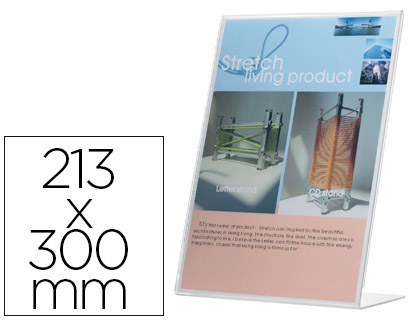 PORTE-VISUELS Q-CONNECT 01 PLEXIGLAS FORMAT A4 CHARGEMENT CT PRSENTATION PHOTOS NOTICES PUBLICIT