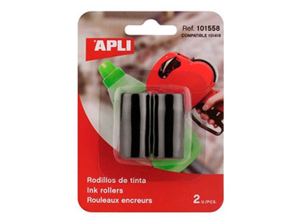 ROULEAU ENCREUR APLI AGIPA POUR PINCE  TIQUETER 1 LIGNE BLISTER 2 UNITS