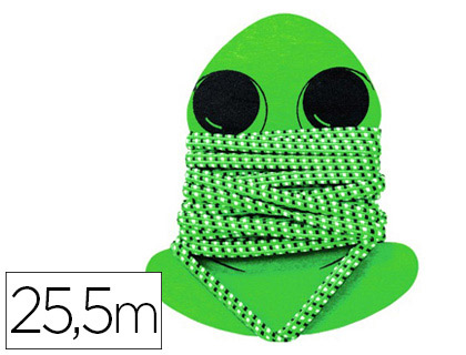 LASTIQUE LONGUEUR 25.5M COLORIS VERT
