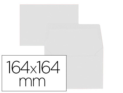 ENVELOPPE OXFORD VLIN 164X164MM 120G COLORIS BLANC TUI 20 UNITS