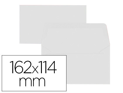 ENVELOPPE OXFORD C6 114X162MM 120G GOMME COLORIS BLANC TUI 20 UNITS
