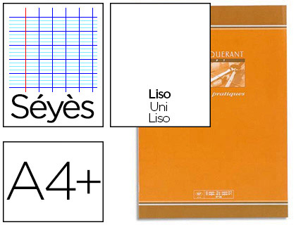 CAHIER PIQU CONQURANT SEPT TRAVAUX PRATIQUES COUVERTURE OFFSET A4+ 24X32CM 96 PAGES 70G 48P SYS 48P UNIES