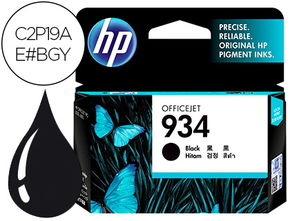 CARTOUCHE HP 934 JET D'ENCRE C2P19AE COULEUR NOIR 400P