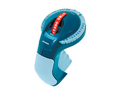 TITREUSE DYMO OMEGA POIGNE SOFT-GRIPSM 49 CARACTRES HAUTEUR IMPRESSION 3.7MM DCOUPE MANUELLE SANS PILE RUBANS 9MM