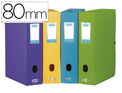 BOTE CLASSEMENT OXFORD MEMPHIS POLYPROPYLNE OPAQUE 7/10E DOS 80MM BOUTON PRESSION COLORIS ASSORTIS STYLE