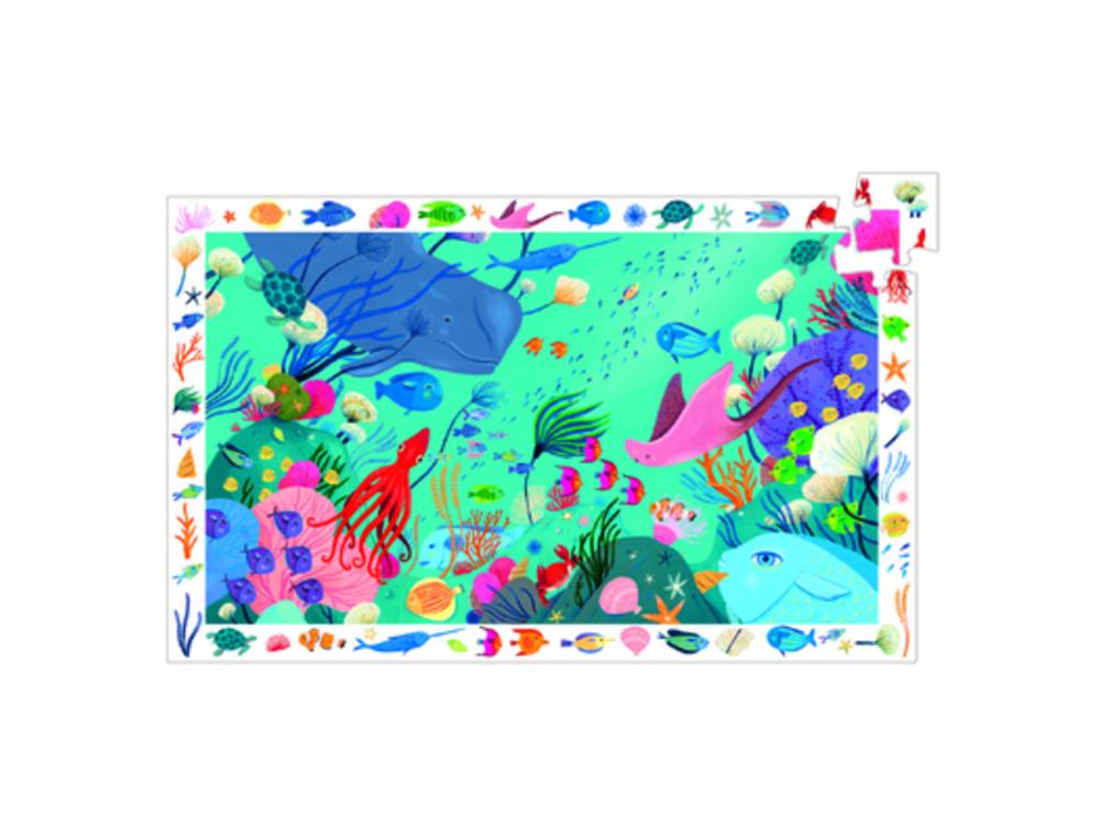 PUZZLE INTERDACTA MONDE AQUATIQUE 54 PCS 61X38CM + 1  POSTER