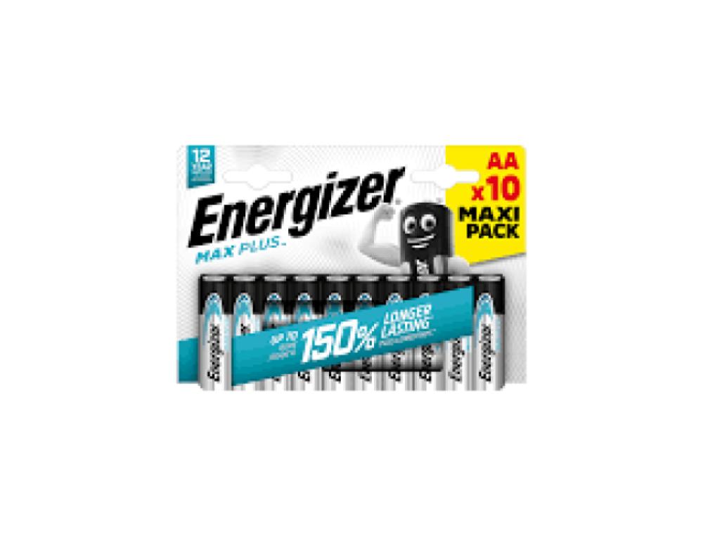 PILE ENERGIZER MAX PLUS LR06/AA 1,5V BLISTER 10       UNITES