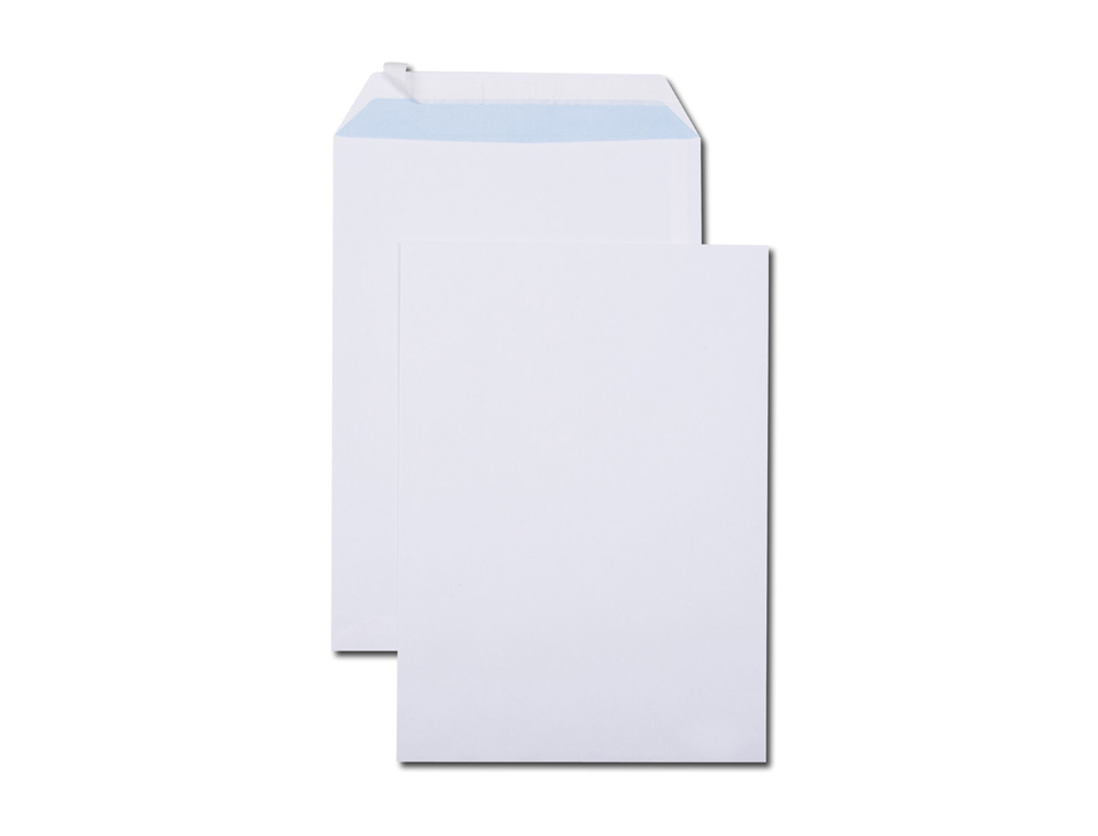 POCHETTES BLANCHES C4 90G ADHESIVES 229X324MM PEFC ECO  BOITE DE 250 UNITES