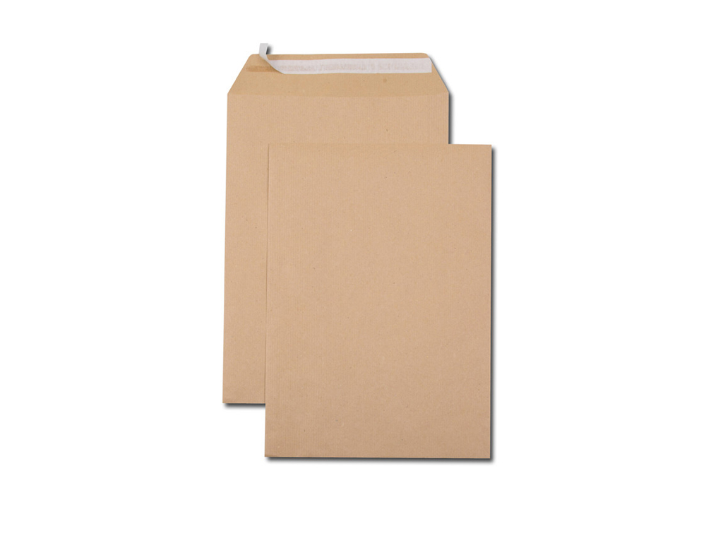 POCHETTES KRAFT BRUN C4 90G ADHESIVES 229X324MM PEFC ECO  BOITE DE 250 UNITES