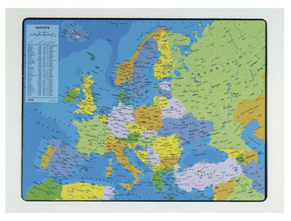 SOUS-MAIN ESSELTE GOGRAPHIQUE CARTE EUROPE PVC MOUSSE ANTIDRAPANTE 40X53CM