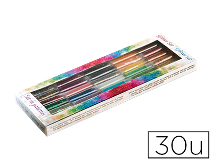 POUDRE PAILLETÉE FOLIA GLITTER SET 30 UNITÉS
