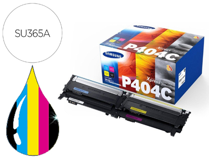 TONER LASER SAMSUNG SU365A CLT-P404C RAINBOW ORIGINAL COMPATIBLE XPRESS C430W KIT 4 COULEURS 4500P