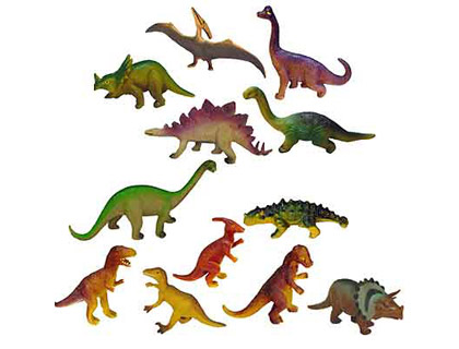 JEU MINILAND DINOSAURES 12 FIGURINES