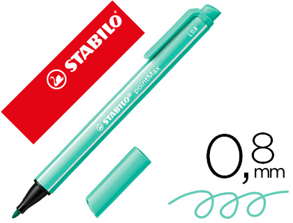 STYLO-FEUTRE STABILO POINTMAX POINTE MOYENNE NYLON TRAC 0.8MM ULTRA ROBUSTE COLORIS VERT DE GLACE