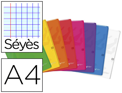 CAHIER AGRAF OXFORD EASYBOOK POLYPROPYLNE RSISTANT 96 PAGES 90G SYS FORMAT A4 21X29,7CM