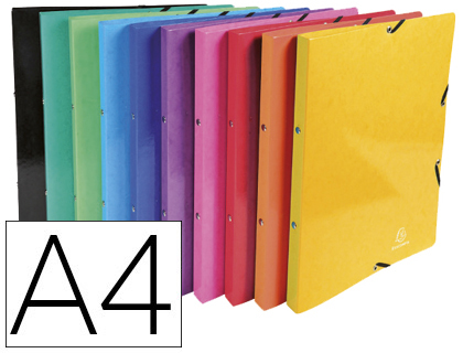 CLASSEUR EXACOMPTA IDERAMA 4 ANNEAUX 15MM A4 CARTE LUSTRÉE