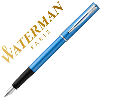 STYLO-PLUME WATERMAN ALLURE COLORIS BLEU AVEC ECRIN