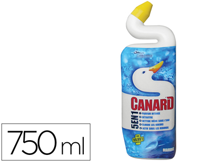 GEL WC CANARD 5 EN 1 SENTEUR MARINE PARFUM INTENSE FLACON 750ML