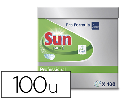 LAVE-VAISSELLE SUN TOUT EN 1 EN TABLETTE BOTE 100 UNITS