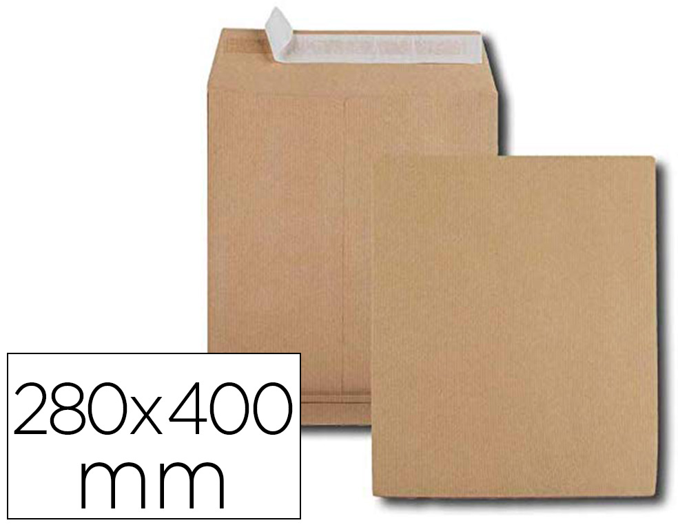 POCHETTE GPV KRAFT 120G E4 280X400MM SOUFFLET 30MM PAQUET 50 UNITS