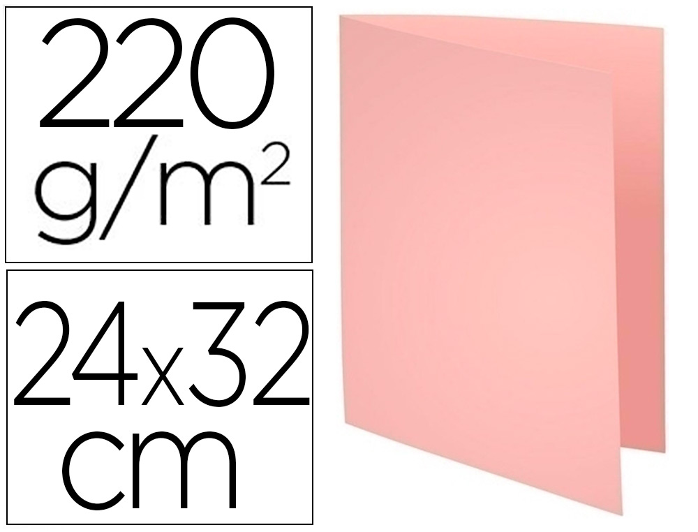 CHEMISE EXACOMPTA FOREVER CARTE RECYCLE 220G A4 24X32CM COLORIS ROSE PAQUET 100 UNITS