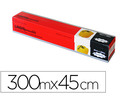 FILM ALIMENTAIRE ETIRABLE SANS PHTALATES SANS BISPHENOL A 300MX45CM BOITE             DISTRIBUTRICE