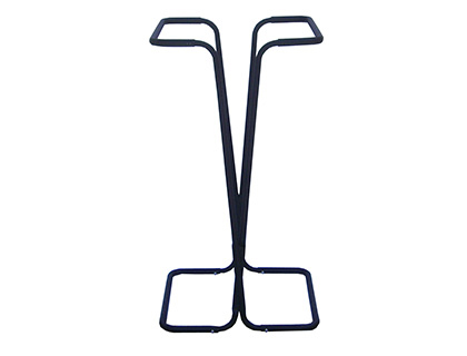 SUPPORT SAC POUBELLE INDUSTRIEL TUBE ACIER NOIR    POURS SACS 110/130L KIT PRT  A MONTER
