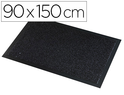 TAPIS GRATTANT PAPERFLOW POLYPROPYLNE EXTRIEUR INTRIEUR 90X150CM COLORIS NOIR